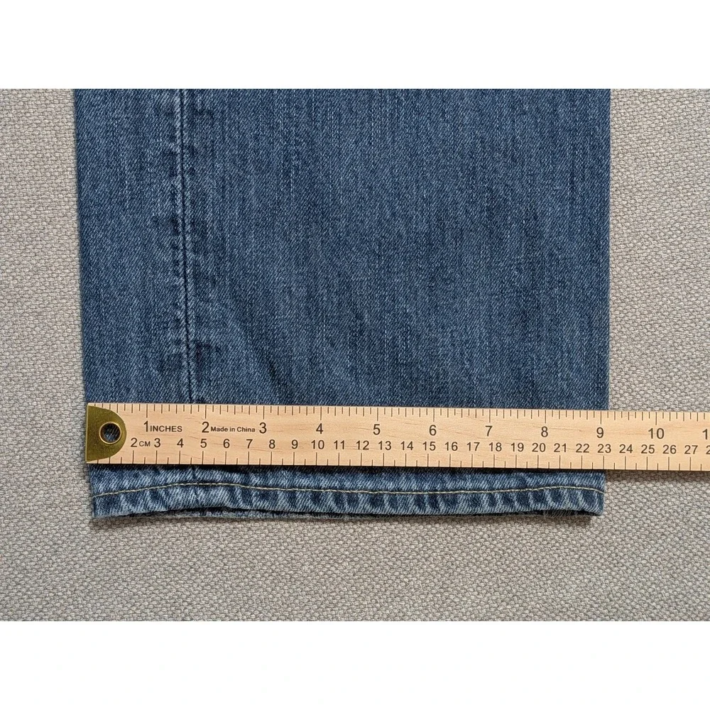 Polo Ralph Lauren Mens 36x32 Blue Straight Leg Denim Jeans Cotton Pants W36 L32